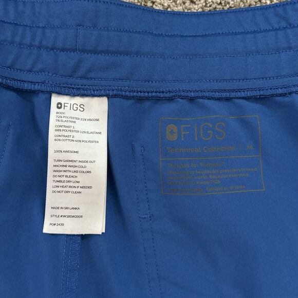 FIGS Zamora 2.0 Jogger Scrub Pants Royal Blue W18SW2005 PO 2439 Size Medium - Picture 5 of 10